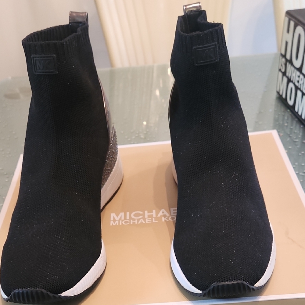 Michael Kors Black and White Women's Sneakers